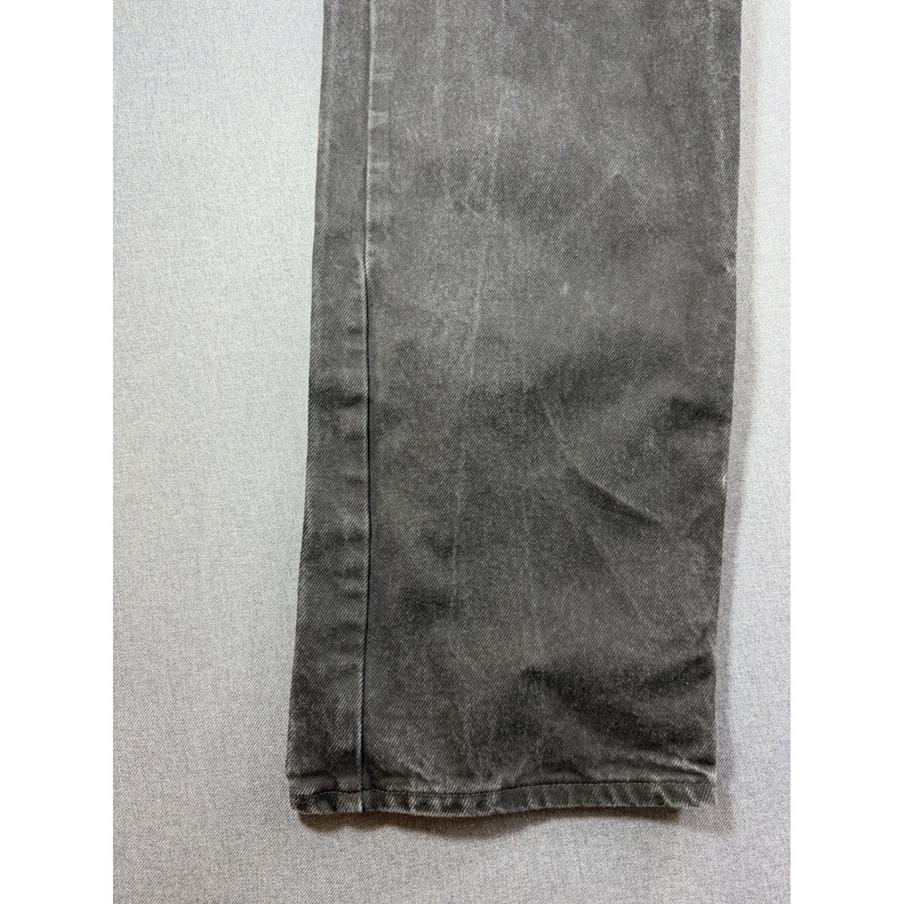 Wrangler Relaxed Fit Jeans Mens 38x32 Black Faded Denim 97601CB Cotton Pants - Picture 3 of 6